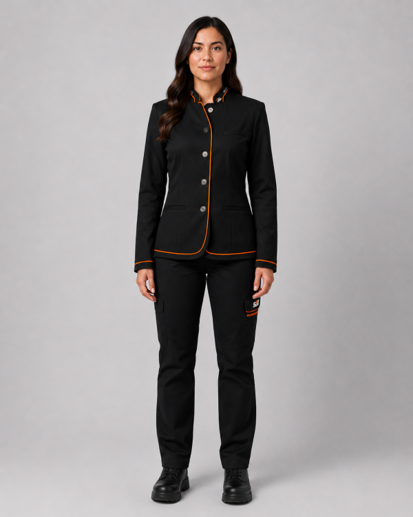 Uniforme Corporativo Femenino con Chaqueta Ejecutiva y Pantalón Cargo