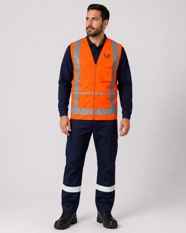 Uniforme de Faena con Geólogo Reflectante para Ingeniería y Supervisión de Proyectos