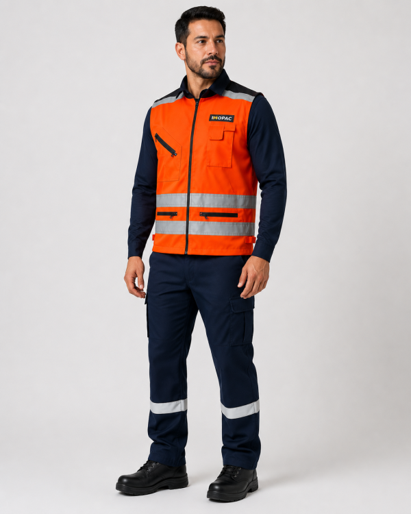 Uniforme Minero con Geólogo de Alta Visibilidad y Pantalón Cargo