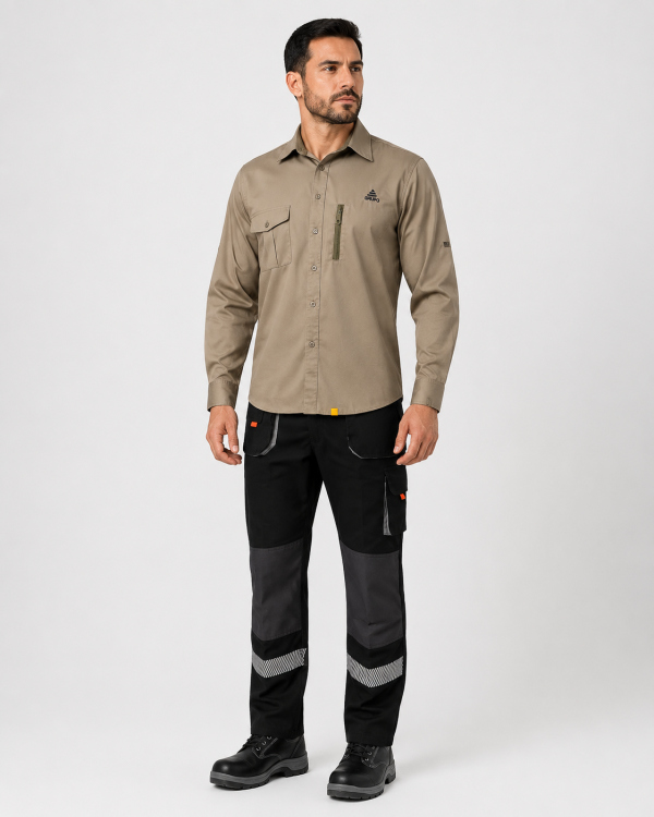 Uniforme Operativo con Camisa Manga Larga y Pantalón Cargo